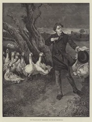 A aldeia Roscius ensaiando para teatros privados